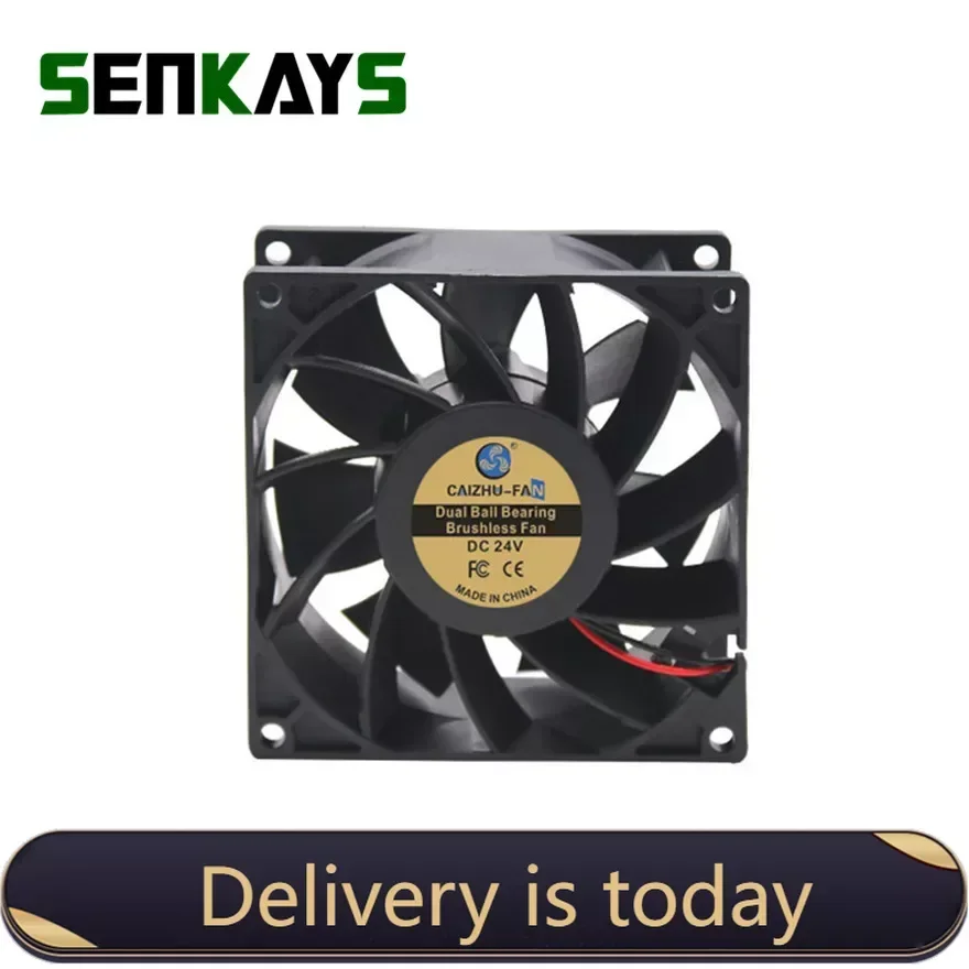 pa Dual Ball Bearing 90MM 9cm 9038 9238 Big Wind Fan 90x90x38mm DC24V Computer Case Cooling Fan 2pin