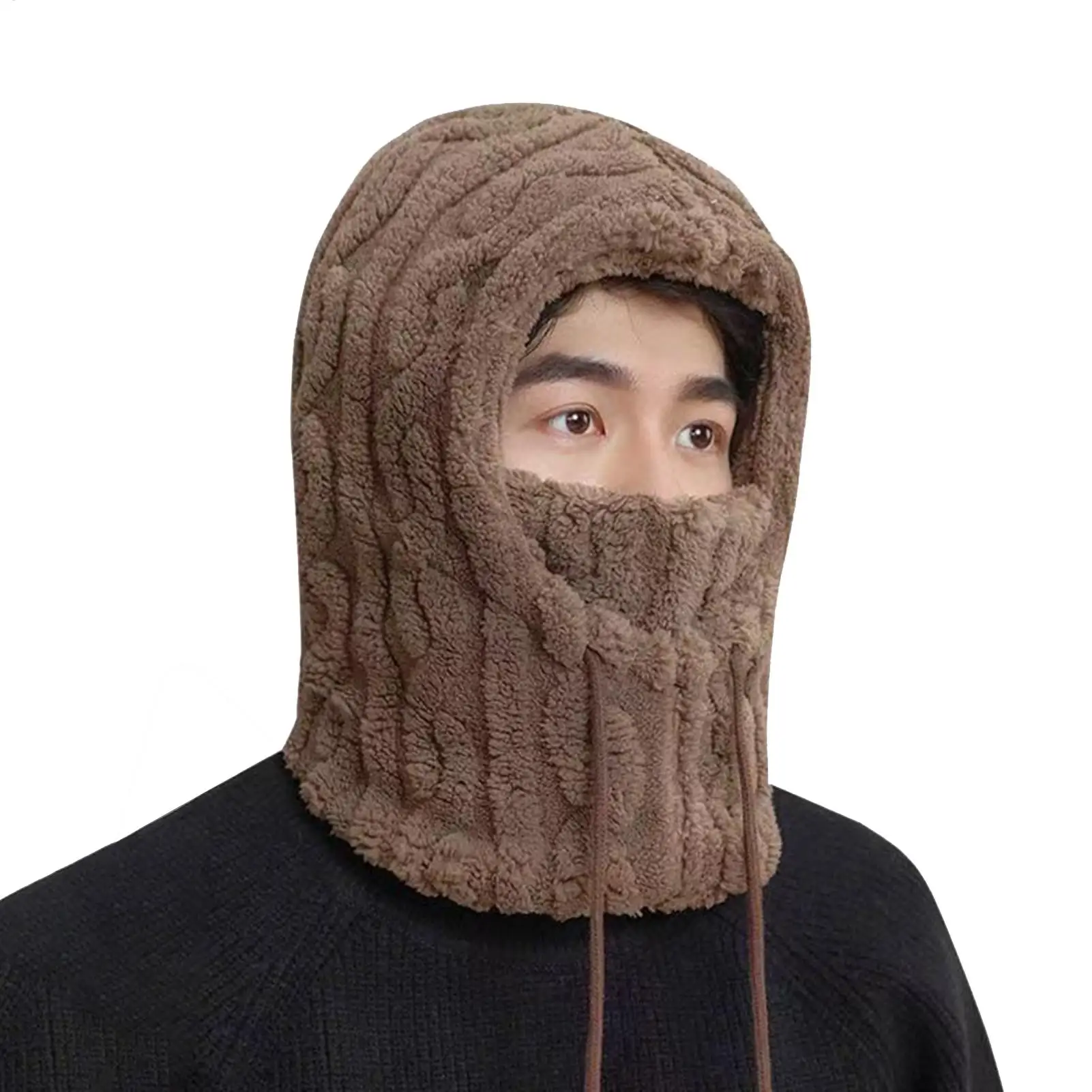 

Теплая шапка, ветрозащитная, регулируемая, водонепроницаемая, головной убор, шапка для верховой езды, зимняя, полнолицевая, для мужчин, женщин, взрослых, езда на велосипеде на открытом воздухе