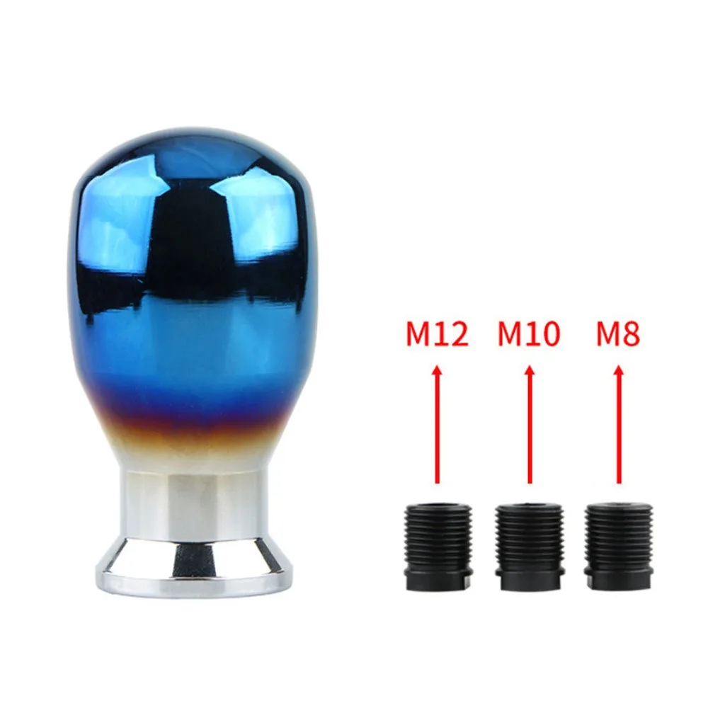 

JDM Burnt Blue Style Aluminum Gear Shift Knob Shifter Lever Head Universal Fit For Baking blue MUGEN Toyota Honda Ford Chevrolet