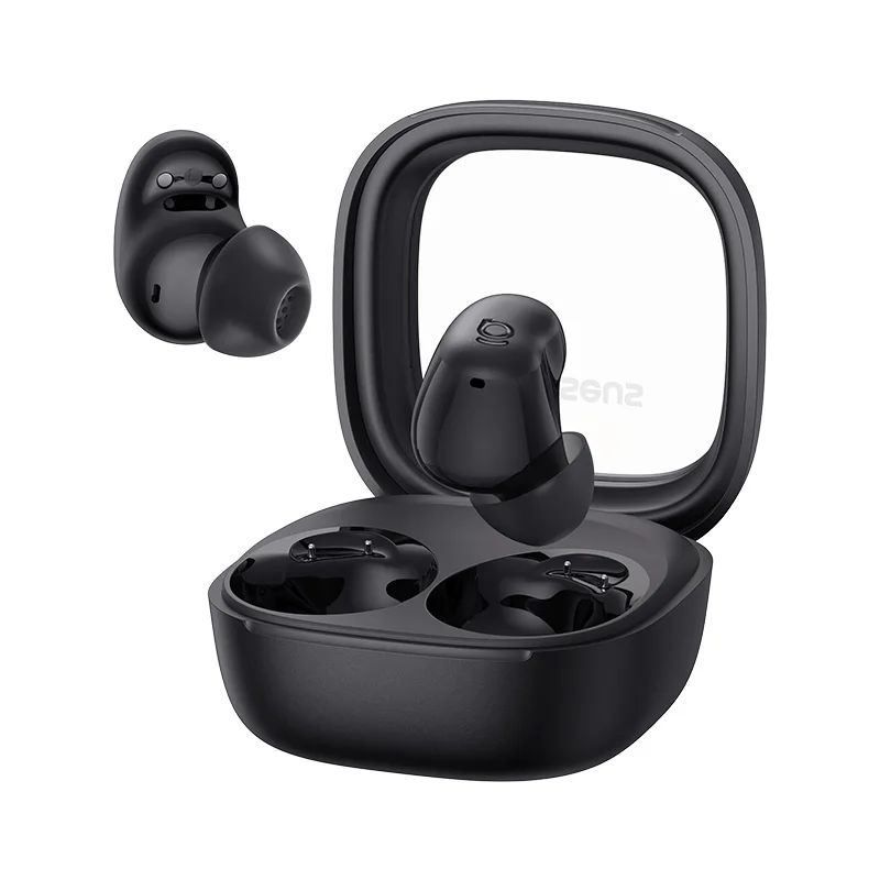 Bezprzewodowe słuchawki Baseus Bass WM02s Bluetooth 6.0 TWS, mini i kompaktowe, wygodne w noszeniu, 36 godzin pracy na baterii, IPX5 — zdjęcie produktu 7