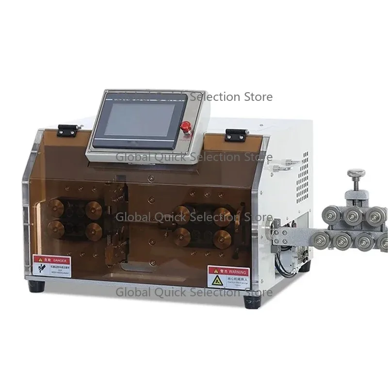 DY-1235 Fully Automatic Computer Cable Stripping Machine Multi-Core Sheathed Composite Wire Peeling Cutting Machine De-vice 16MM