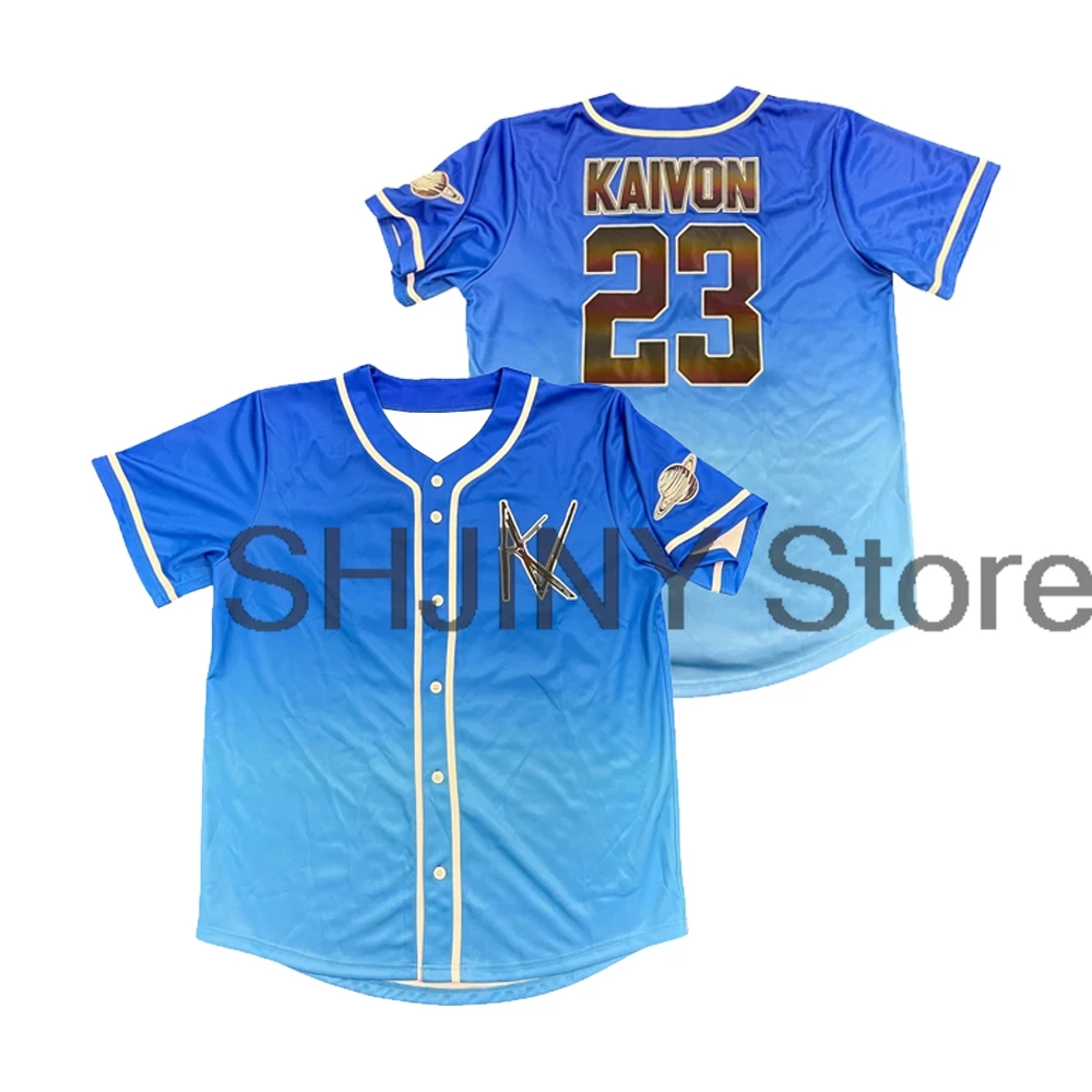 Kaivon Merch Jersey Baseball Jacket Shirts Short Sleeve Tee Men Women Streetwear Tops Hip Hop Clothes