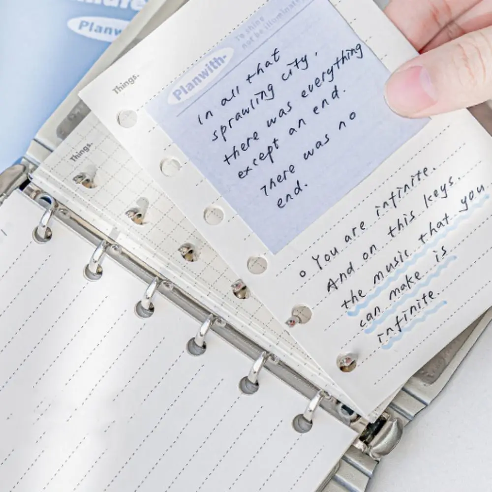 Durable 44 Sheets Mini Pocket Notebook Mini Waterproof Cover Portable Handbook Cute White Blue Diary Book Gifts
