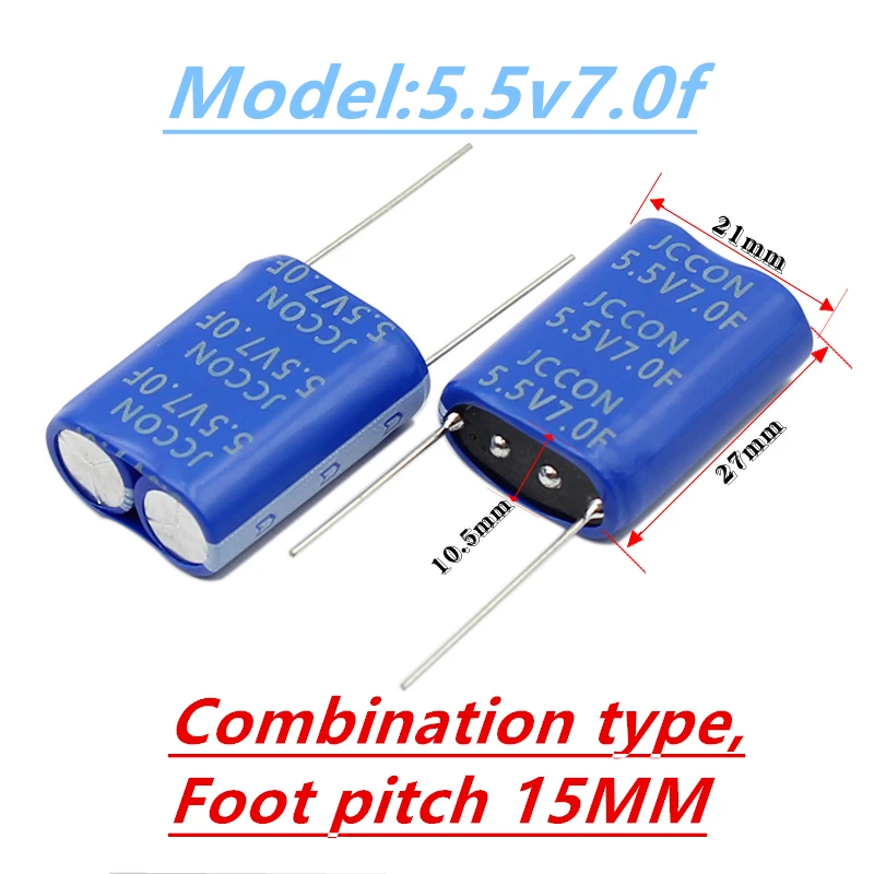 1 Uds condensador faradio igmopnrq combinación tipo JCCON 5,5 V 0.47F/1F/1.5F/2.0F/3,5F/4F/5F/7,5F/10F/15F