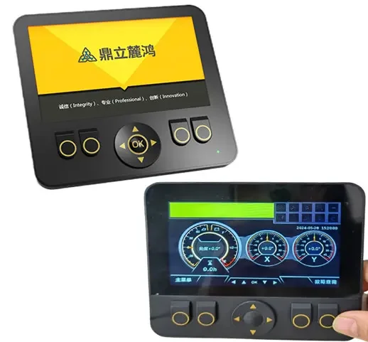 Industrial 5 Inch Display Screen Control Panel Made of Plastic CAN Protocol with Keil C Language Codesys Display for Automation