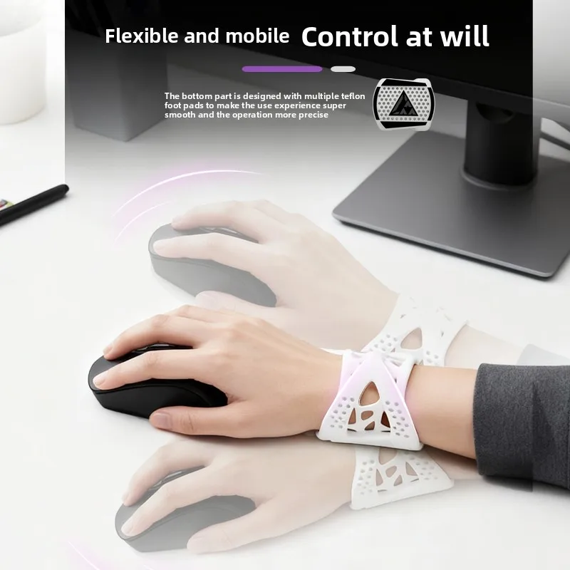 Custom YunDong Wearable TPE Mouse Palm Rest, Ergonomic Design, Gaming Office Use, Strap-On Wrist Support, Non-Medical