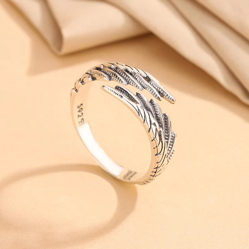 Anillos Retro de Plata de Ley 925, Clásicos Brillantes para Mujer, Joyería de Plata para Boda y Compromiso, Regalo de Moda de Alta Calidad