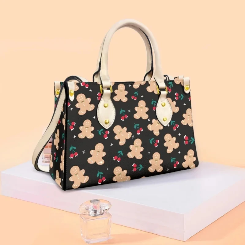 2023 Christmas Present Print on Demand Women Leather Handbags for Girls Ladies Crossbody Bag Top-handle Wholesale Dropshipping