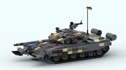 Hot Modern Military Toy Series Ukrainian Tank Building Blocks Toy Model Kids Educational Assembly Toy Boys Adult Gifts