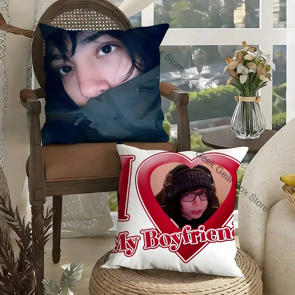 

Q-Quackity My Beloved Pillow Case cute cartoon anime peripheralsBedroom Sofa Decorative Cushion Cover Soft Cushion Cover