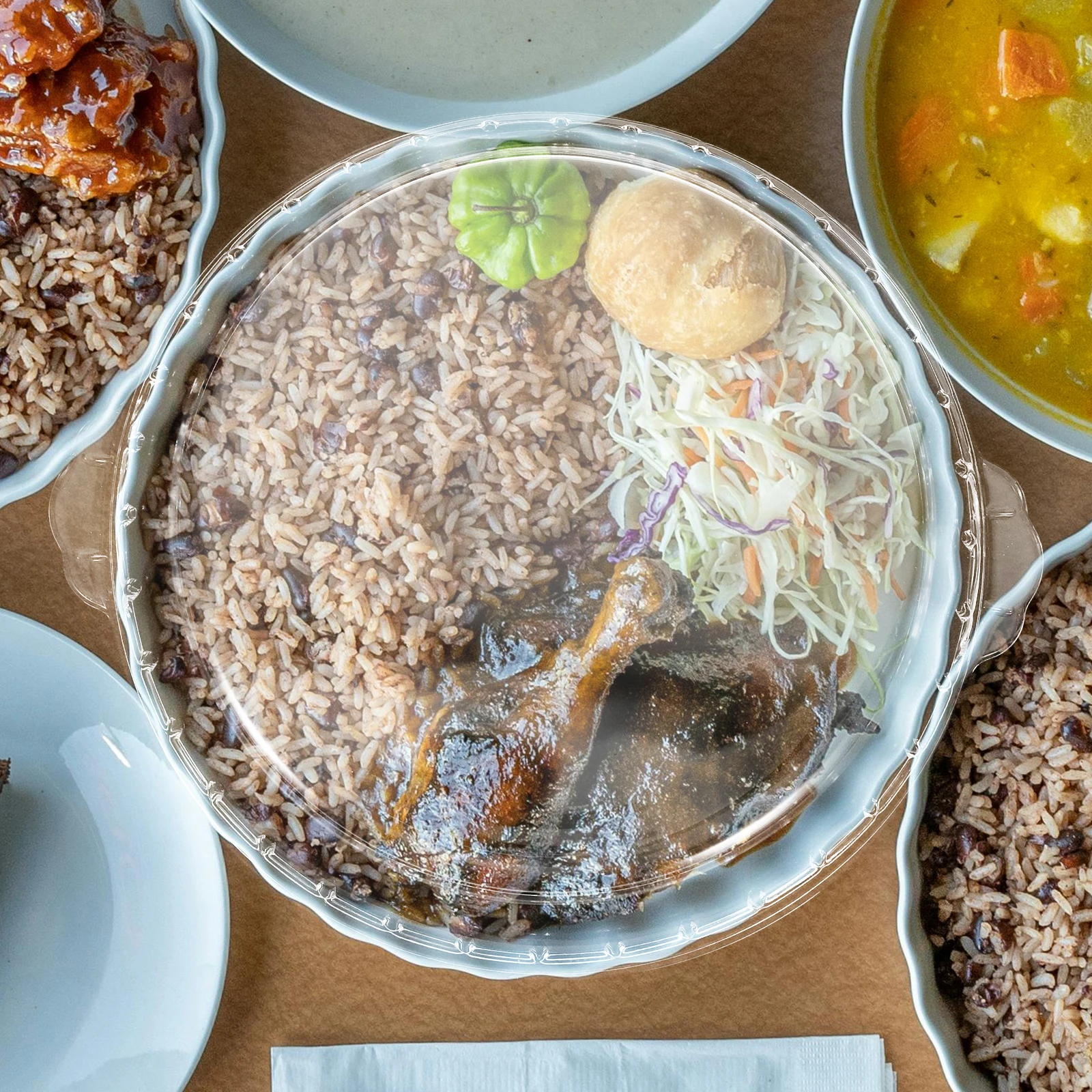 Plato de cristal para pastel de 10 pulgadas, apto para microondas profundo, plato para hornear, horno, vaporizador, cubierta para alimentos, resistente al calor, apto para lavavajillas, aperitivos, 1 ud.