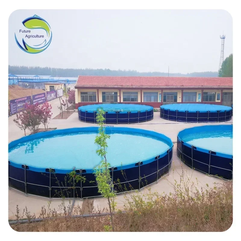 

High Quality Pvc Tarpaulin Fish Pond Above Ground Fish Tank Fish Farming Tank System