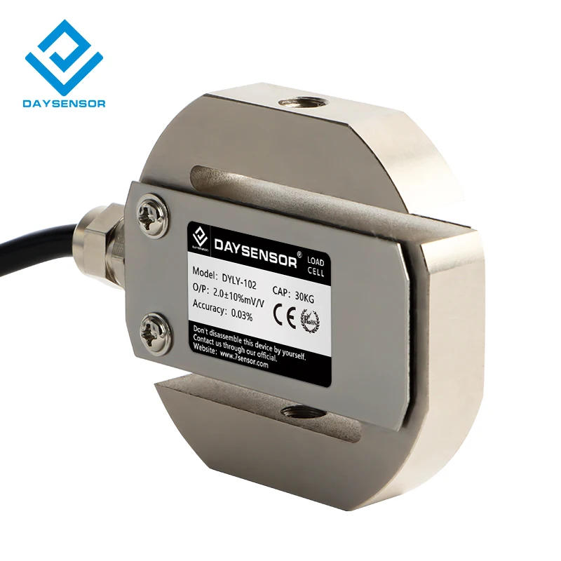 DYLY-102 S Type Load Cell 200kg Compression Tension Force Sensor High Accuracy Transducer 7T for Batch Tank Weighing Scale