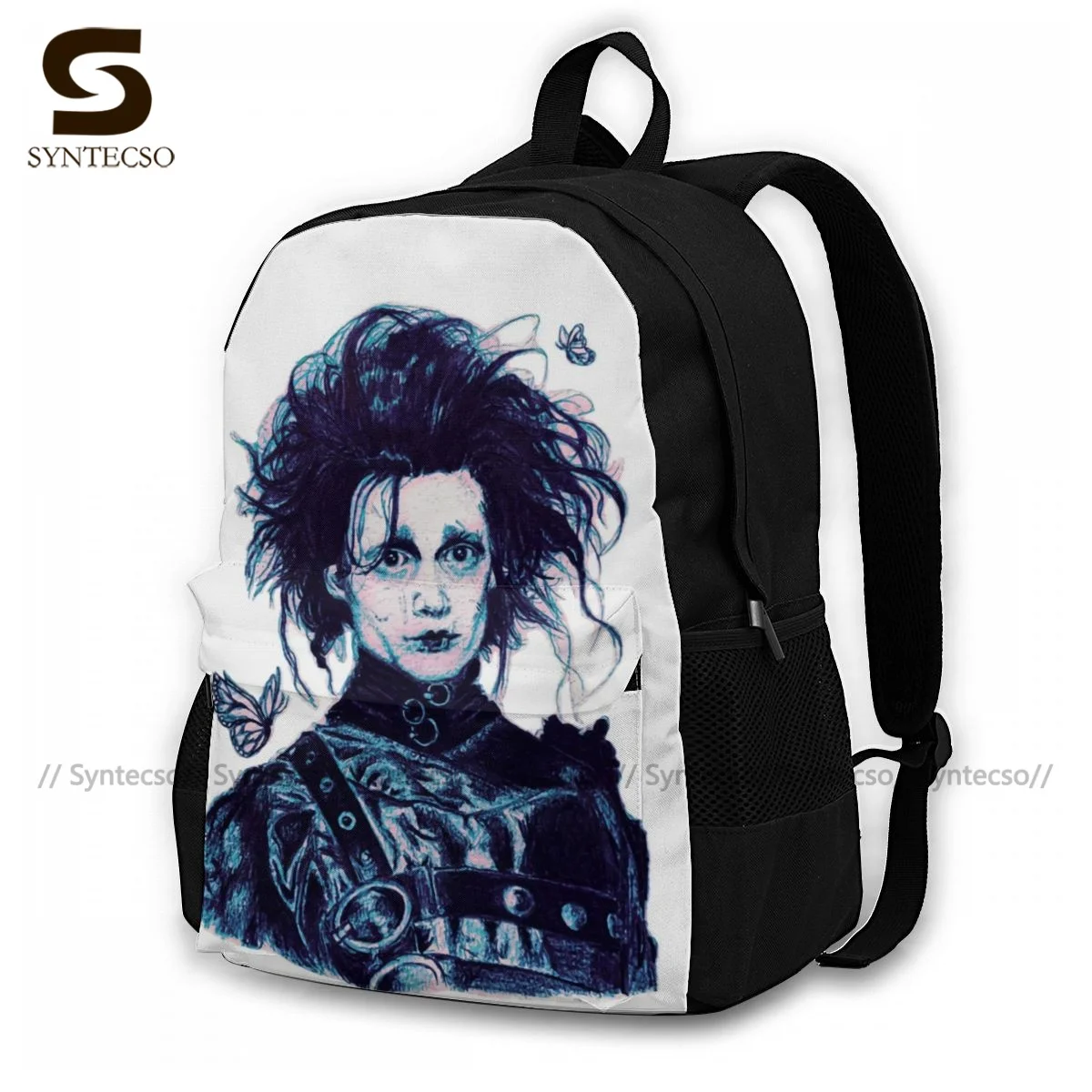 Edward Scissorhands Backpacks Johnny Depp Fantasy Lightweight Polyester Backpack School Bags for Men Women