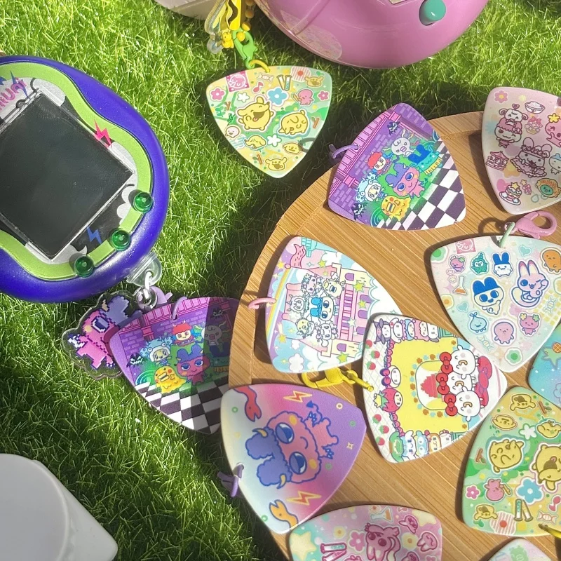 

New Tamagotchi Uni Paradise Virtual Pet Accessories Angel Devil Style Pick Keychain Lanyard Sticker Kit For Girls Festival Gift