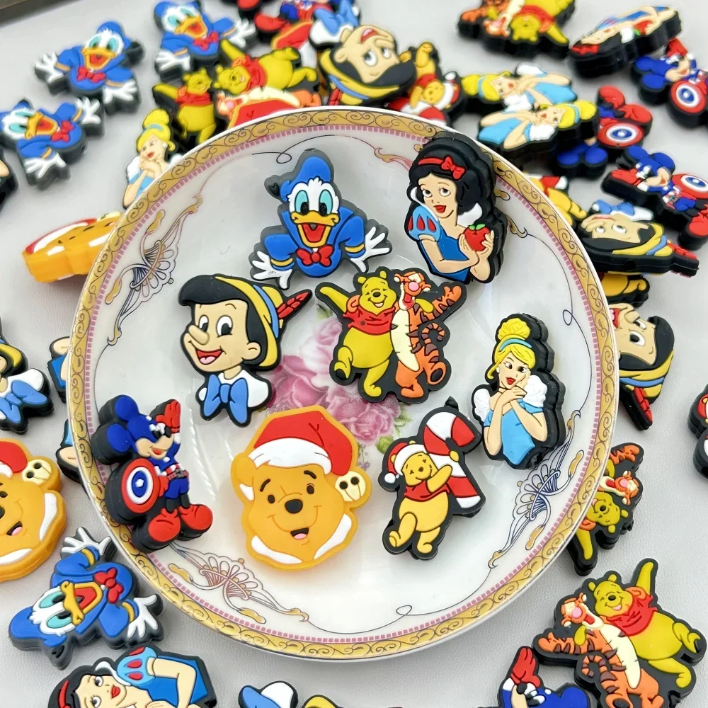 10PC DIY Cartoon Mini Silicone Beads Nipple Chain Bead Pen Bead  Jewelry Accessories Focal Bead Food Grade Silicon For Baby Toys