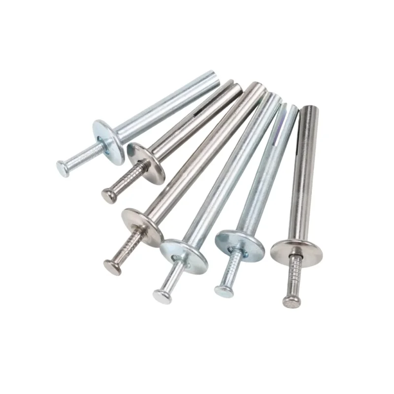 M6 304 Stianless Steel/Carbon Steel Hammer Drive Rivet Steel Percussion Expansion Nail Kit Knock Type Tapping Screws 2Pcs