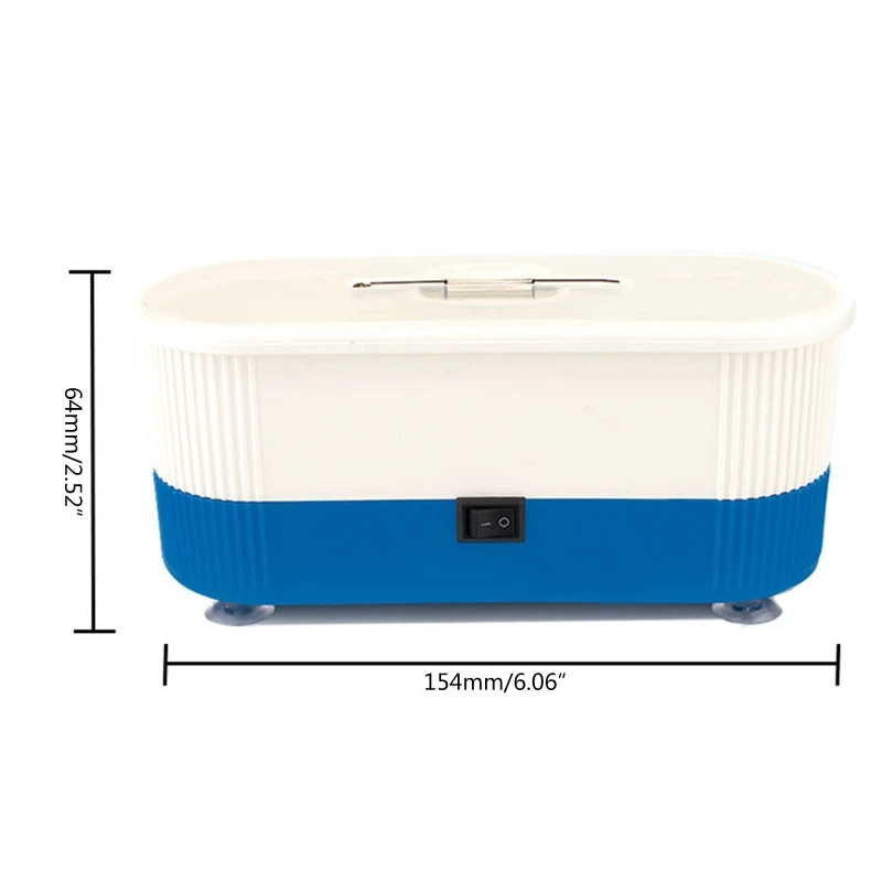 M2EE Ultrasonic Jewelry Cleaner Portable and Low Noise Ultrasonic Cleaner Machine for Jewelry Ring Retainer Eyeglass Watches