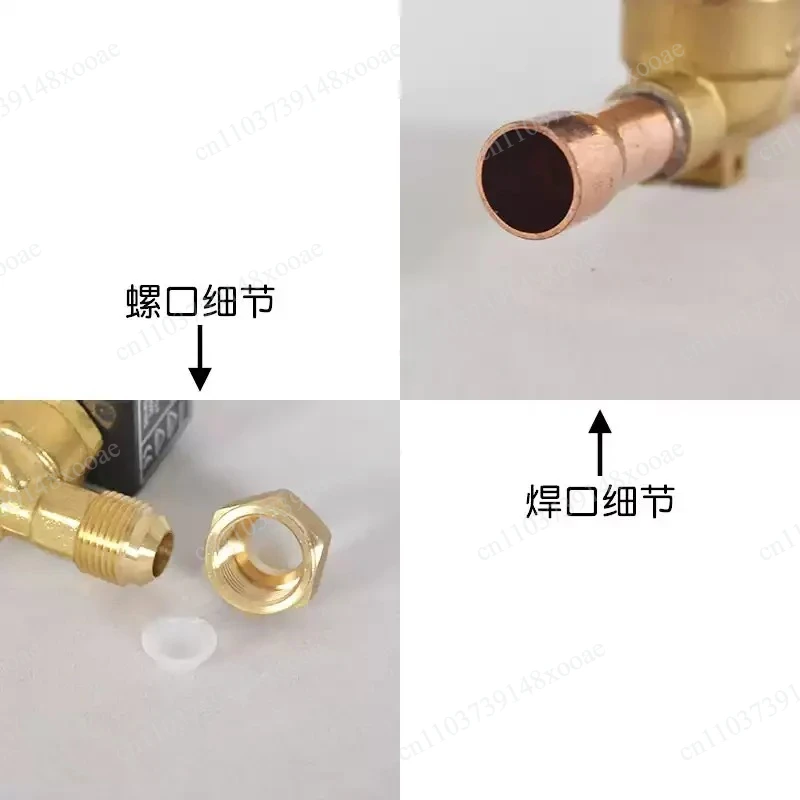 Solenoid Valve Normally Closed 220/380V Coil Air Conditioner Cold Storage Heat Pump Refrigerant Electric Control Valve