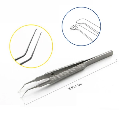 Ophthalmic Utrata Style Capsulorhexis Titanium 85Mm Forcep Stainless Steel forceps tweezer Ophthalmic Eye Tool