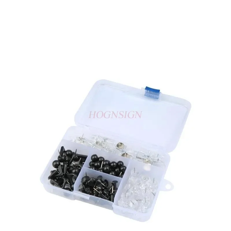 Push Pins Set, Thumb Tacks Map Pins, Tacks, 5 Types Pushpins Thumbtacks for Cork Board Bulletin Boards Office Accessories