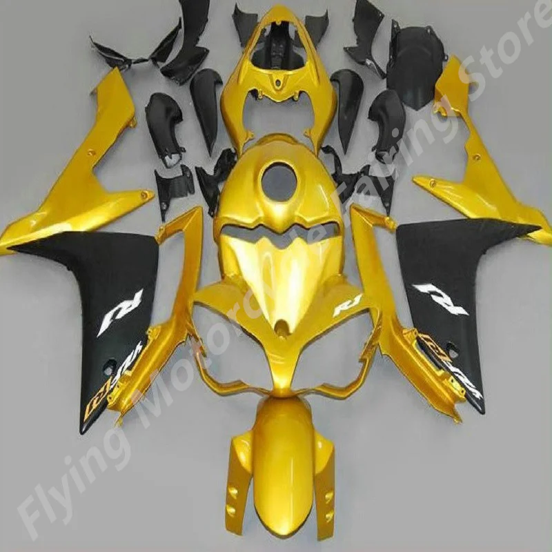 Hot sale fairings for Yamaha injection molding YZF R1 09 10 11 12 13 14 15 yellow black fairing kit YZFR1 2007 2008