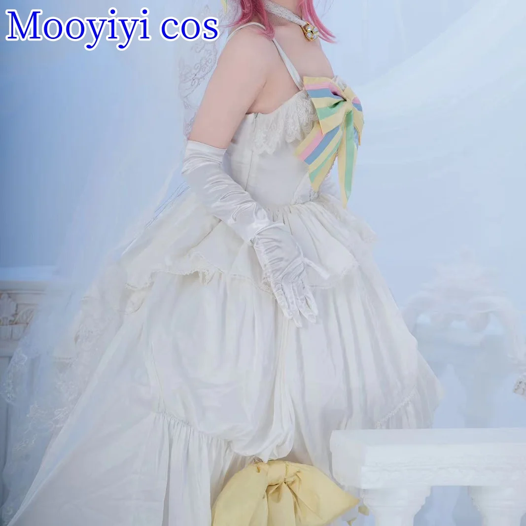 جديد Hinamori Amu تأثيري حلي هالوين عيد الميلاد لعب الأدوار حفلة كوميدية جديدة S-XL أزهار لطيفة الزفاف PaleGold