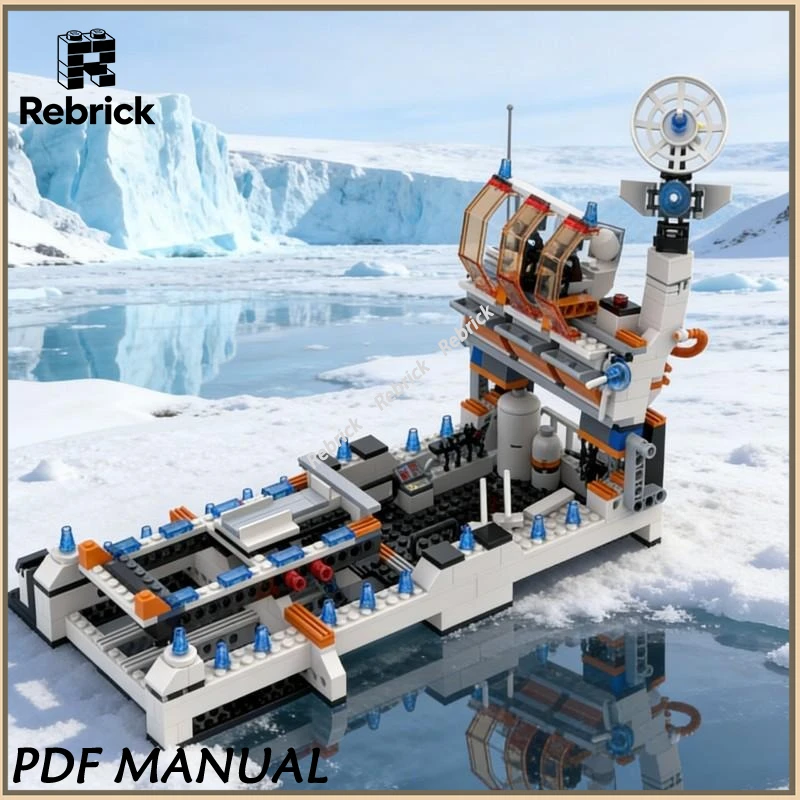 

Space Astro Fighter Launch Pad MOC Bricks Accessories Fit for 7695 Aerospace Building Blocks Kit Decor