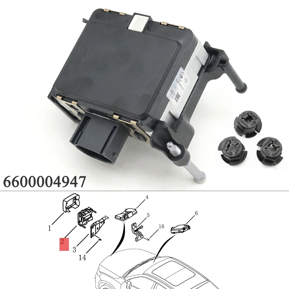 Front Microwave Distance Probe Radar Sensor Module Control Assembly 6600004947 For Geely Atlas Pro Boyue Tugella FY11 Xingyue