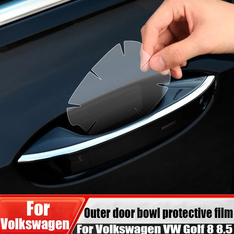 

For Volkswagen VW Golf 8 8.5 car exterior door bowl protective film car exterior decoration accessories scratch resistant