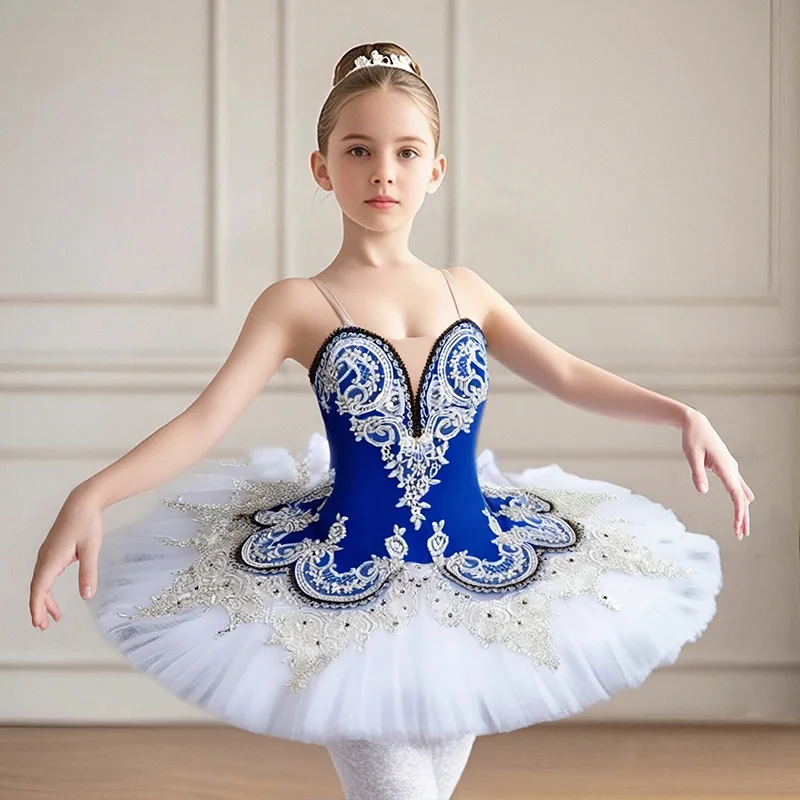 

Синяя балетная пачка для девочек, детей, женщин, взрослых, профессиональная балетная пачка для взрослых, балетный костюм, танцевальные костюмы балерины для взрослых для девочек