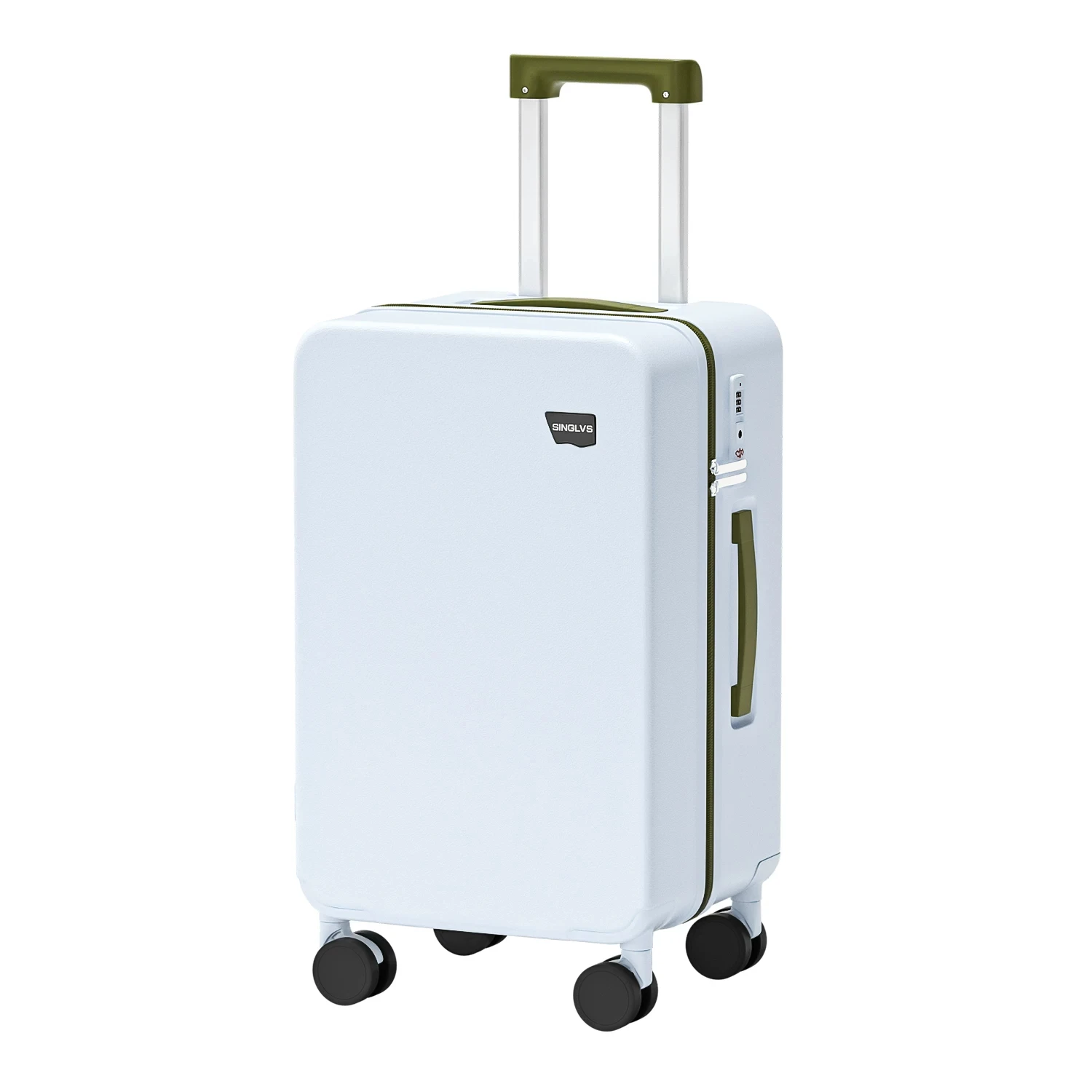 Trolley Suitcase with Smooth Quiet Wheels 20-inch Large-Capacity Cabin Luggage and 28-inch Password Suitcase for Men and Women