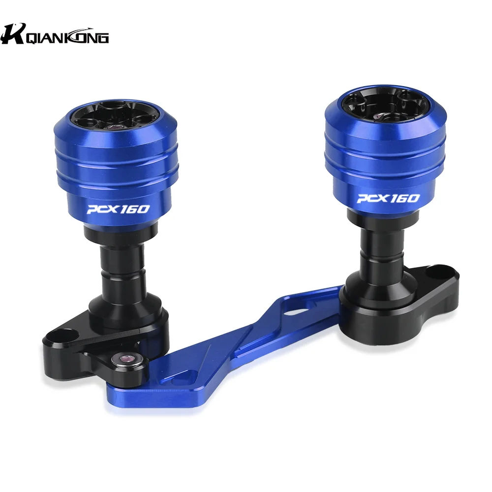 For Honda PCX160 PCX 160 150 Motorcycle Frame Sliders Crash Protector - CNC Aluminum Anti-Fall Engine Guard Drop Protection Kit