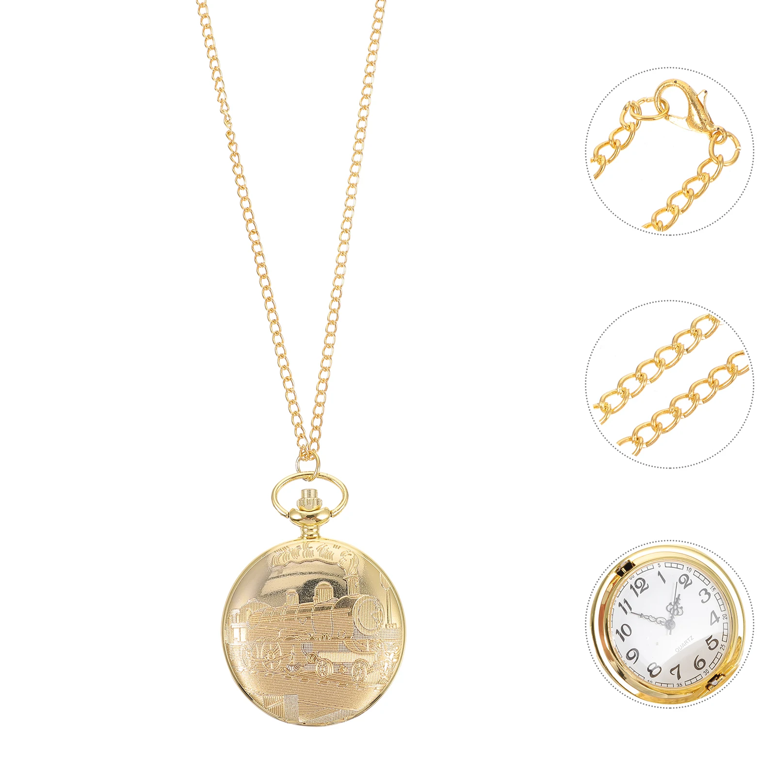

Chest for Pocket Watch Women Durable Gift Pocket Watch Metal Plastic Mirror Material Nice Gift