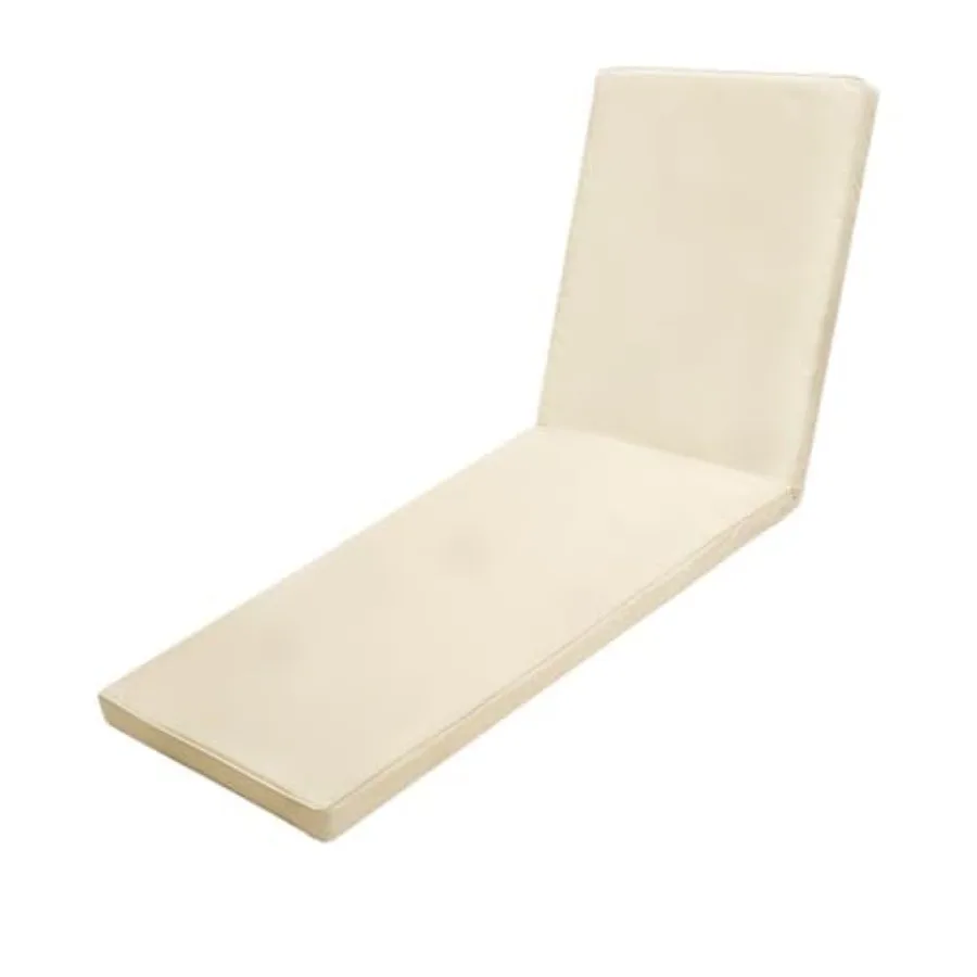

Подушки для уличных шезлонгов 71"x22"x3" для патио, водонепроницаемые сменные подушки для сидений уличной мебели, цвет бежевый