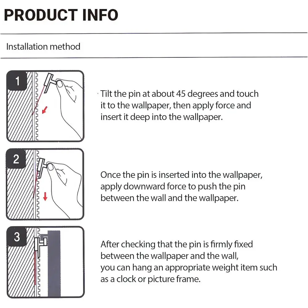 Reusable Multipurpose Wall Hooks 5Pcs Decorative Pin Stick Hooks Office Partition Panel Hanger Home Kitchen