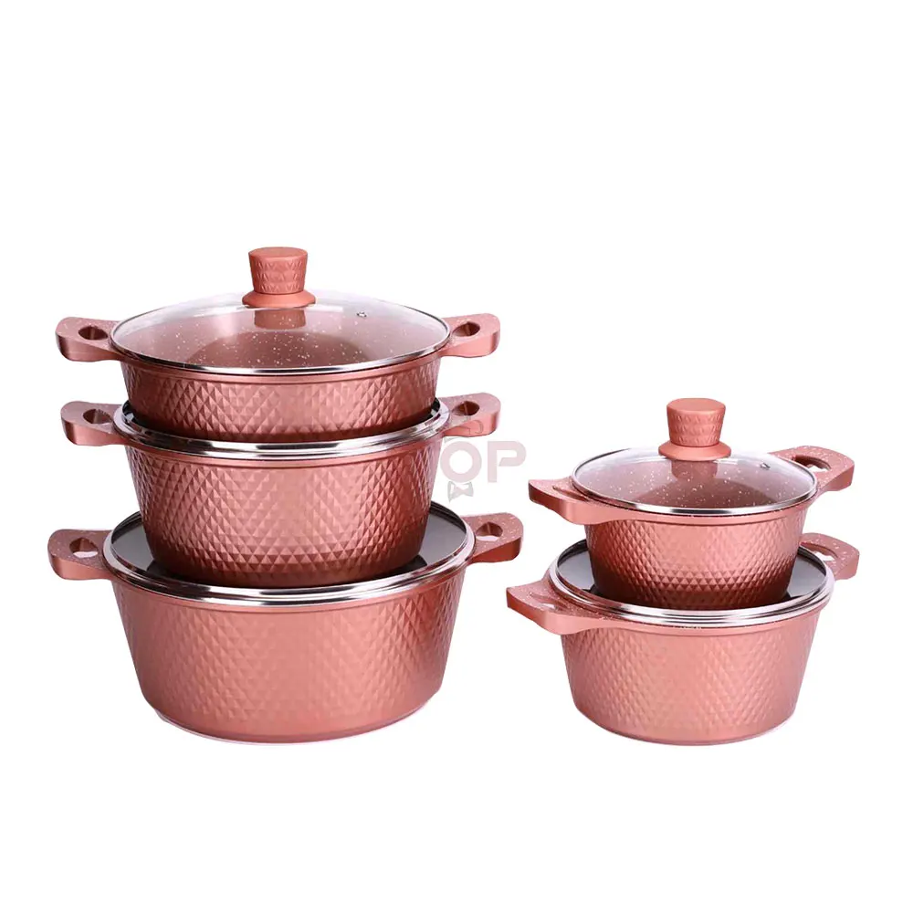 

OEM 5 шт., дешевая цена, литая под давлением запеканка, кованая большая алюминиевая кухонная сковорода с антипригарным покрытием, наборы посуды