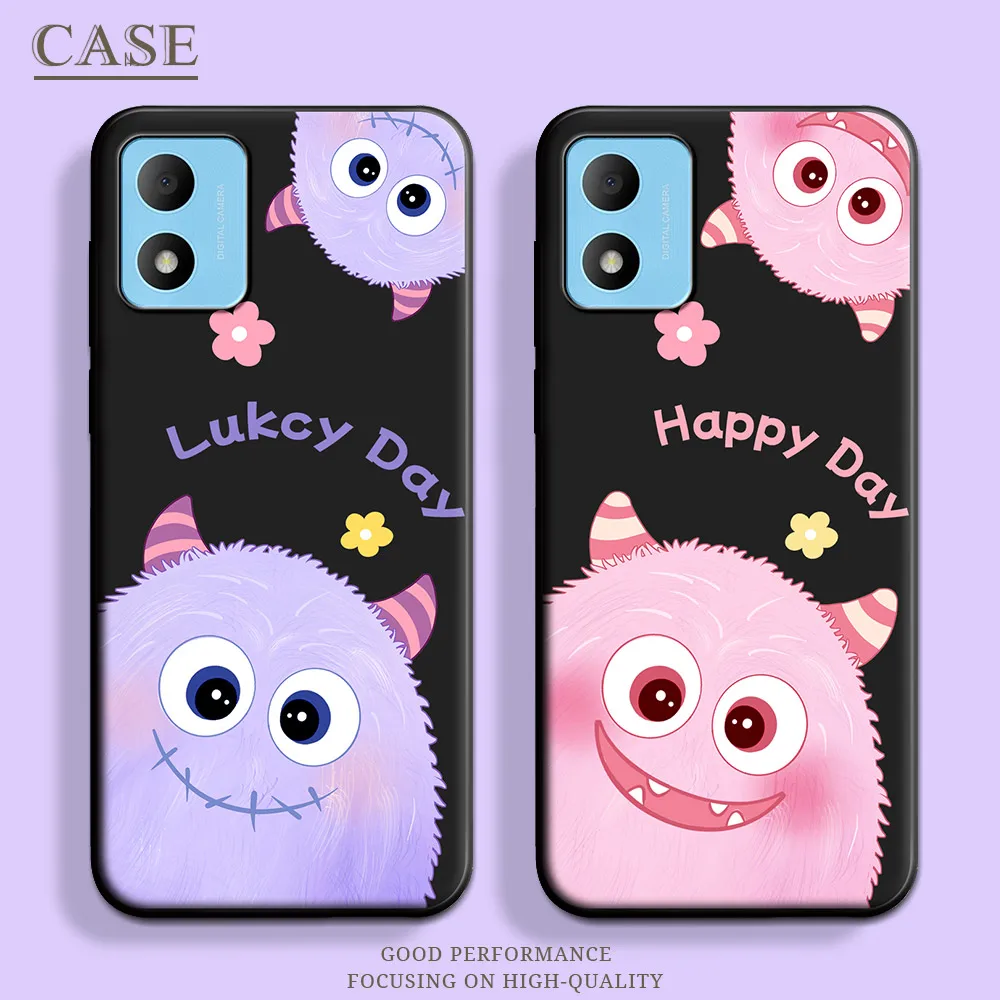 Para TCL 305i 5164D funda mariposa silicona suave TPU Linda funda de teléfono de dibujos animados para TCL 305i funda trasera Floral pareja parachoques