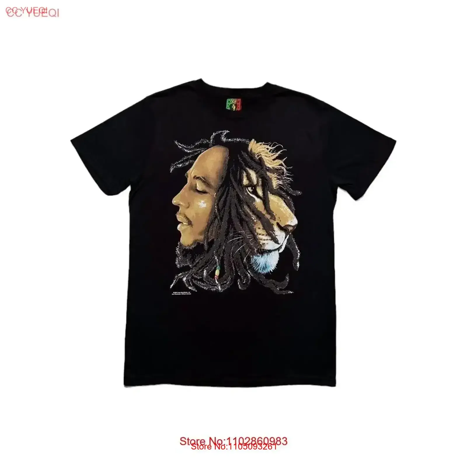 

Y2K Bob Marley Lion T Shirt vintage Washed designer clothes Comfortable Top For Everyday Wear Breathable Versatile graphic