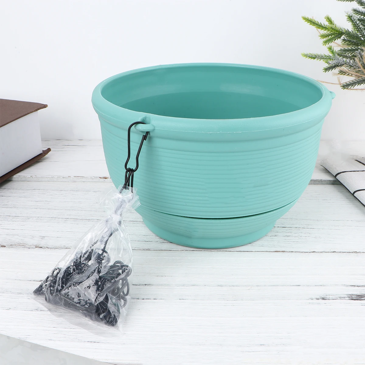 

Hanging Flower Pots Indoor Automatic Watering Planter Wall Mount Basket Storage Tray Resin Eco Durable Chlorophytum Succulent