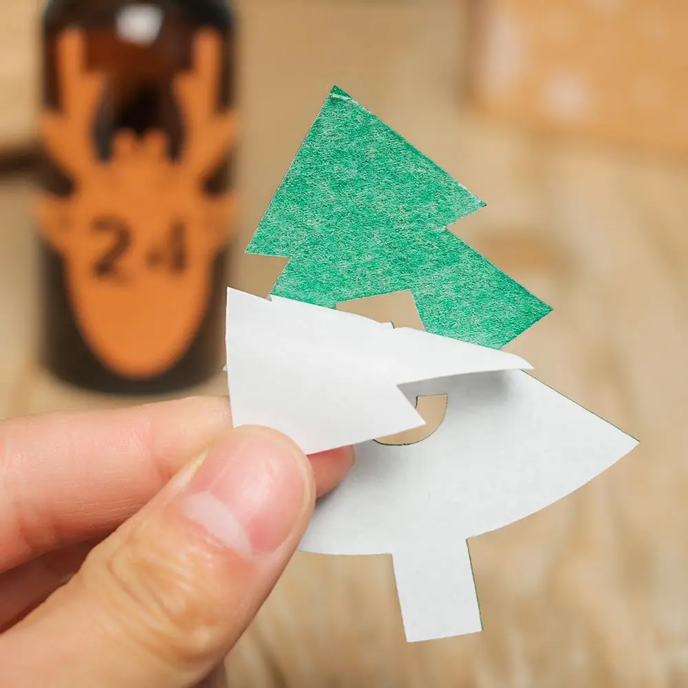 Cookie Candy Tag Biscuit Package Countdown Package Label Advent Calendar Number Christmas Label Gift Felt Sticker Xmas Ornament