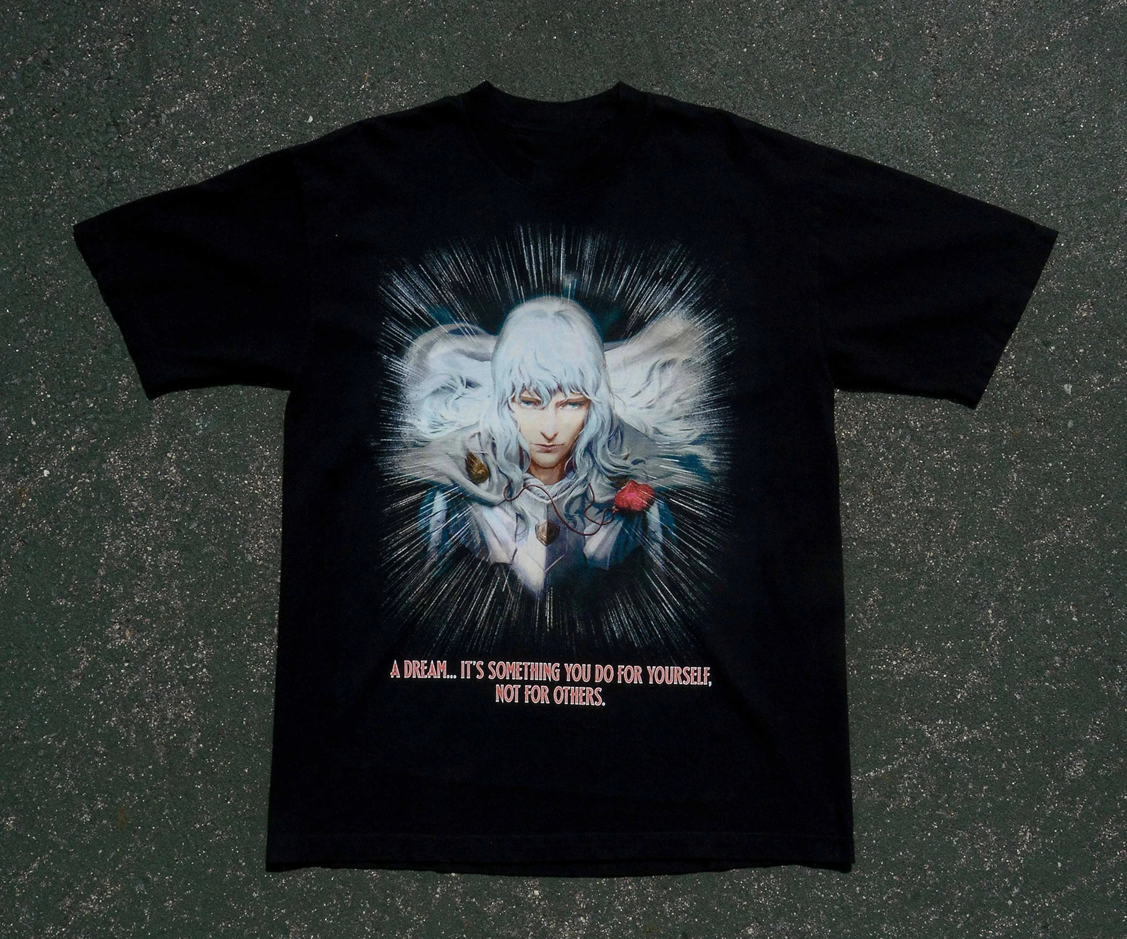 Griffith & The Dream Vintage Berserk  Anime T-shirt Cotton Graphic Tee Men Women Summer Streetwear