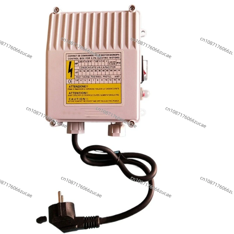 Caja de conexiones de alimentación de caja de condensadores externos de bomba de pozo profundo de acero inoxidable 0,37-2. Controlador de potencia de bomba sumergible de 2 kW