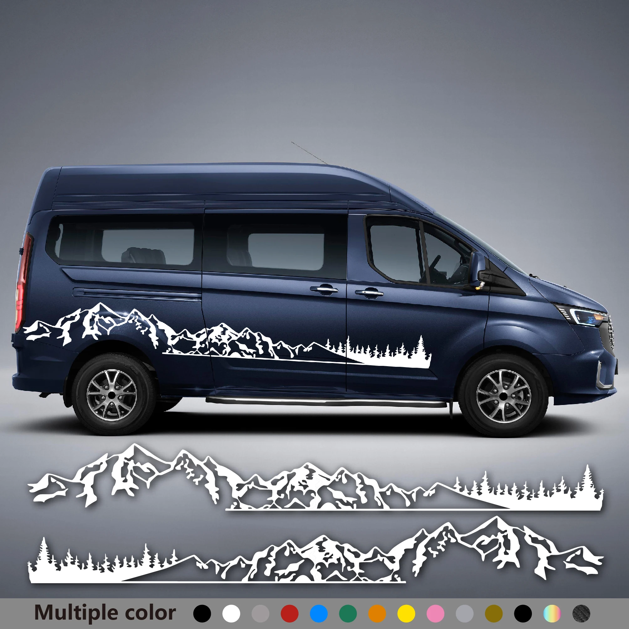 

2pcs Car Stickers Apply For Mercedes Benz V Class Vito Viano W447 W639 W638 Camper RV Van Graphics Vinyl Decal Decor Accessories