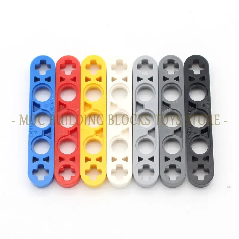 15pcs/bag Technology Parts 11478 Liftarm Thin 1x5 Axle Holes Brick Building Block Educational Accessories Machine Compatible Toy