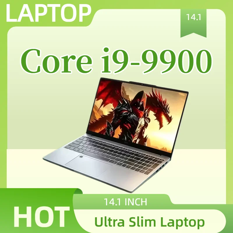 Business Laptops Notebook PC  14.1 Inch Core i9-9900 Ultra Slim Laptop 32GB RAM 2TB SSD For Office Games Computer Windows