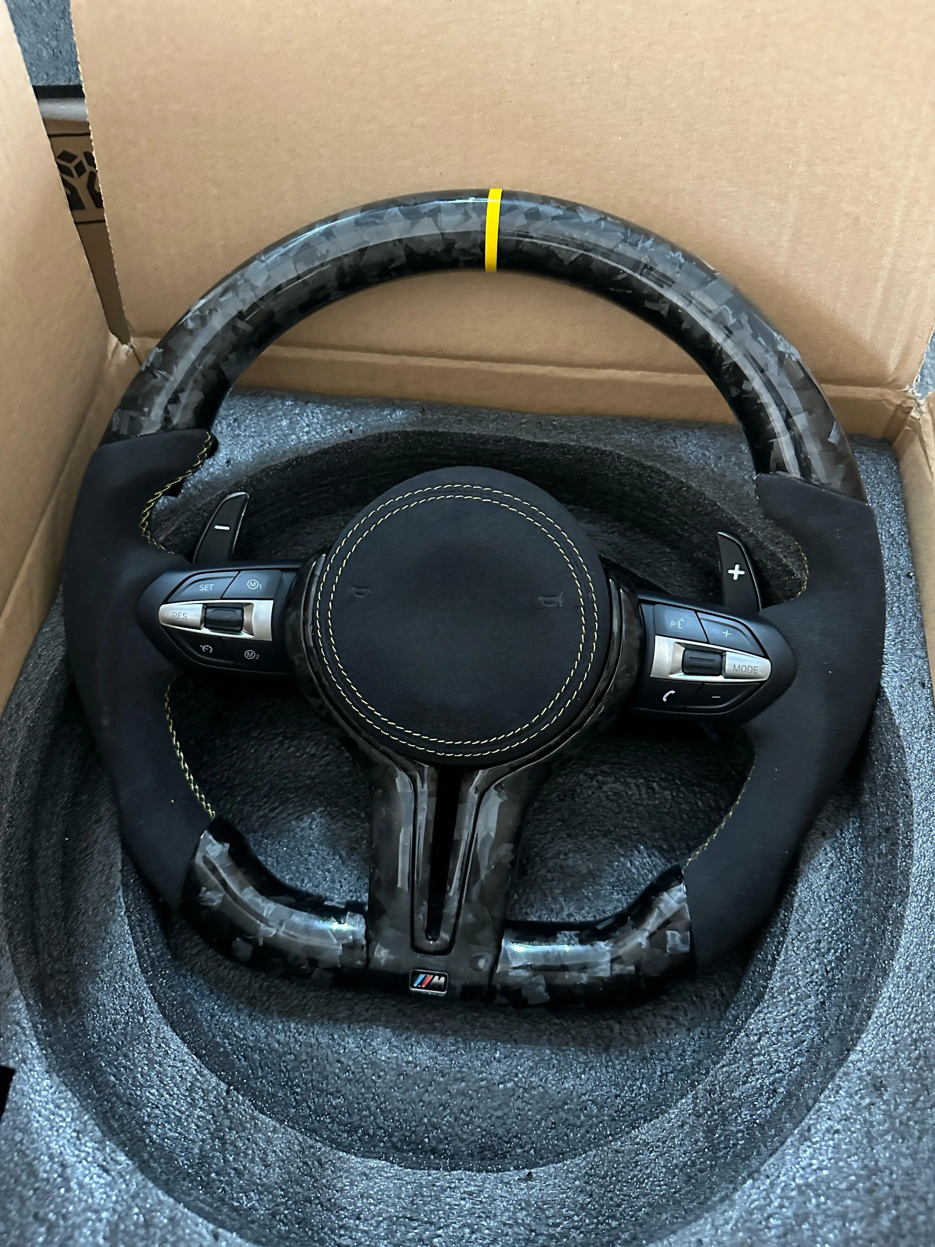 For BMW Carbon Fiber Steering Wheel LED Shift Light E46 E90 F30 F10 F20 F15 F01 F02 M2 M3 M4 M5 M6 X1 X2 X4 X5 X3 X6