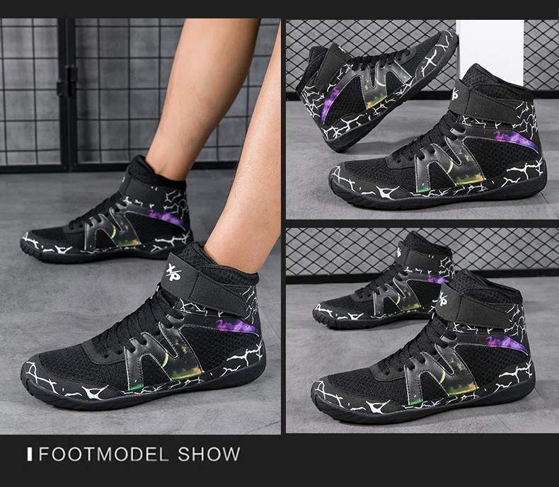 Hot 2025 new very lightweight and comfortable unisex high intensity training professional wrestling shoes boxing sneakers