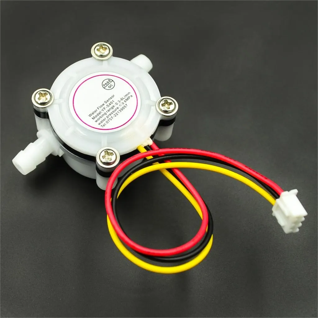 Coffee Maker Flow Meter Water Flow Sensor with 6mm Hose Water Purifier Hall Sensor YF-S401