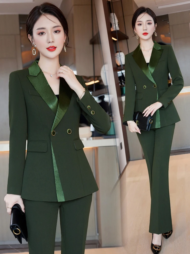 Two Pieces Set Size  Formal Work Career Blazer Coat With Pant Set Suit 2024  New Women Pant Suit